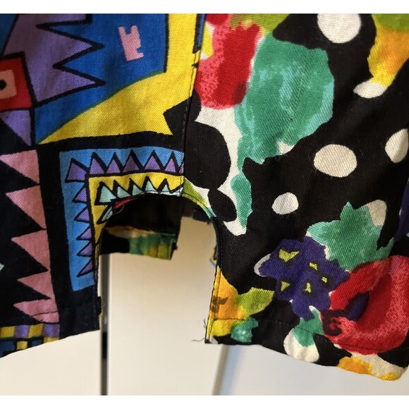 Speed Limit MPH Vtg Floral Bright Geometric 80s 90s Womens Large Jacket Bold - Picture 5 of 10